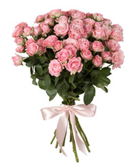 Букет из кустовой пионовидной розы