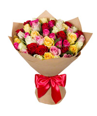 Букет из кенийских роз микс