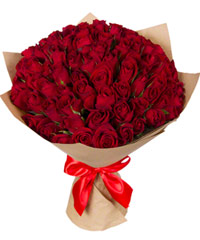 Букет из красных роз Кения